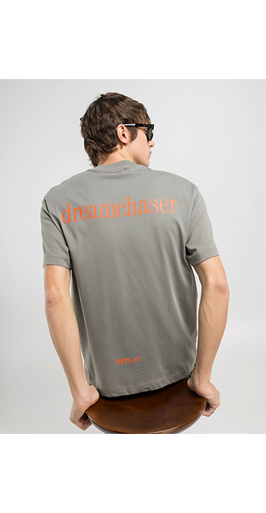 リラックスフィット オープンエンドコットンジャ－ジーTシャツ 詳細画像